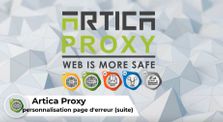 ARTICA Proxy v4 : Personnalisation avancée de la page de notification de filtrage by Artica Proxy V4